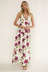Begonia Drop Waist Maxi Dress Allegra Floral