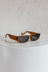 Monica Classic 90's Square Frame Sunglasses Tort