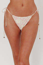 Janina String Tie Bikini Bottom Paisley Floral